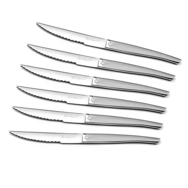 Jet Sablé - Block av akaciaträ 6 steakknivar