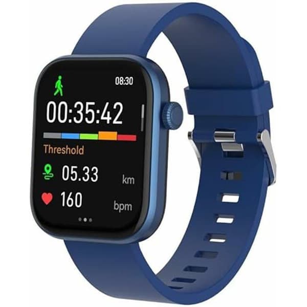 Smartklocka - DENVER - SWC-185BU - AMOLED-skärm 4,7 cm - Bluetooth - IP67