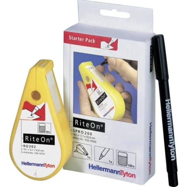 HellermannTyton 550-14010 SPRO200-1401-WH Etikett RiteOn 12.70 x 19.05 mm