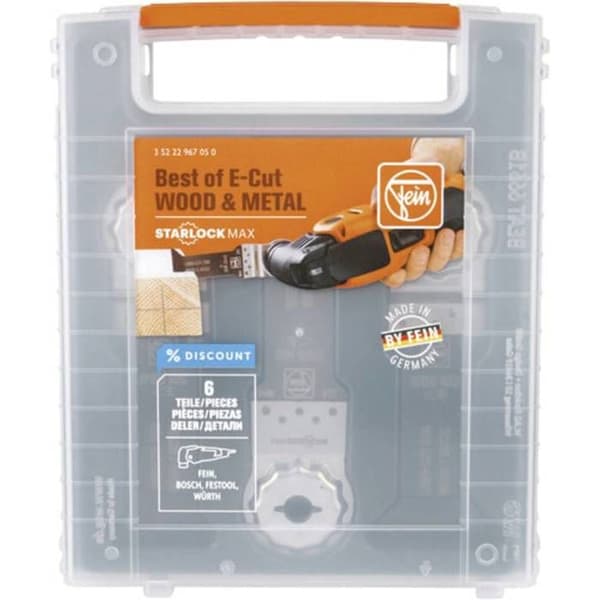 Sågblad - FEIN - E-Cut StarlockMax - Set om 6 - Trä och metall - Universal montering