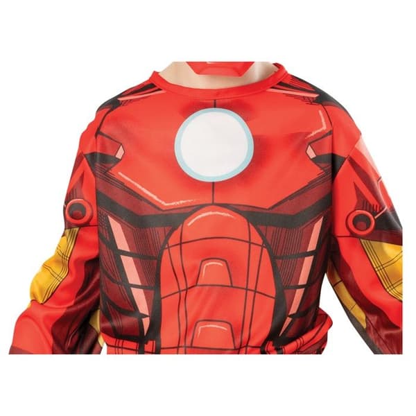 Barnkostym - MARVEL - Iron Man - 7-10 år - Kille - Röd, PVC-mask