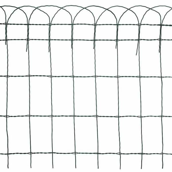 vidaXL gräsmatta pulverlackerad järn 10x0,65 m