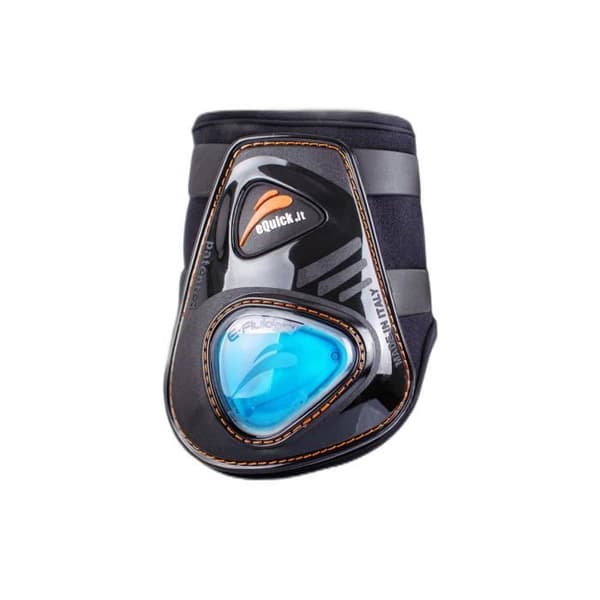 Equick eShock Rear Horse Fetlock Boots - svarta - S