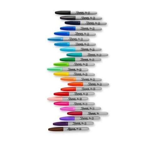 Sharpie Finmarkör 24 st Svart Finspets