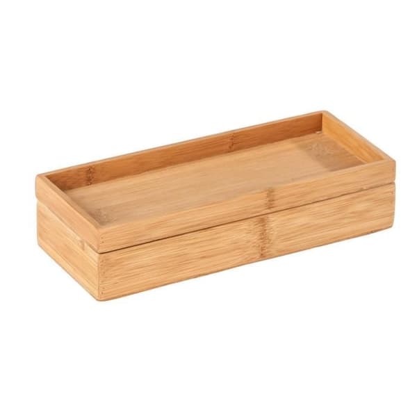 Förvaringslåda - WENKO - Terra - Bambu - Brun - 24x5,5x10 cm