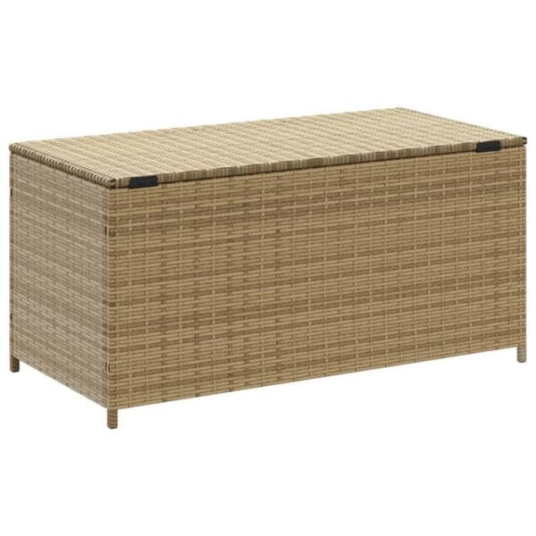 Trädgårdsförvaringslåda blandad beige 190L flätad resin