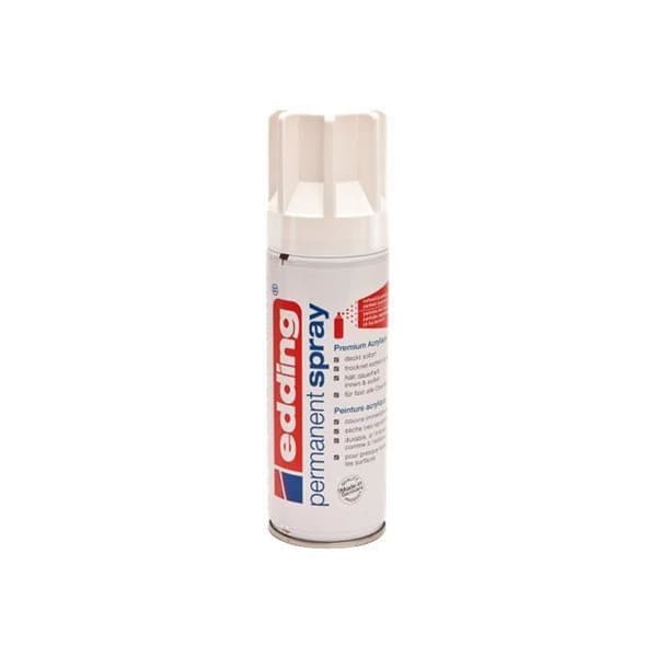 edding Premium 5200 Permanent akrylfärg spray blank trafik vit 200 ml