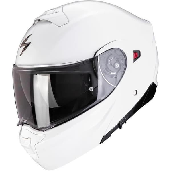 Scorpion Exo-930 Evo Solid ECE 22-05 modulär motorcykelhjälm - vit - 2XL