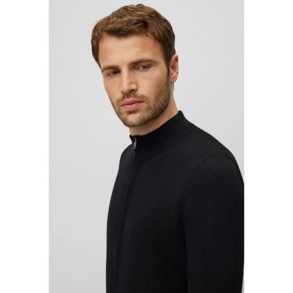 Zip cardigan i Balonso-stickning - Hugo Boss - Herr
