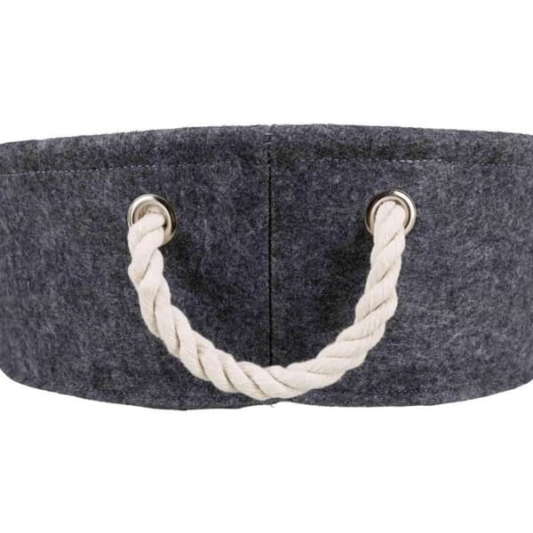 TRIXIE Hundkorg - Ø37cm - Grå - För hund