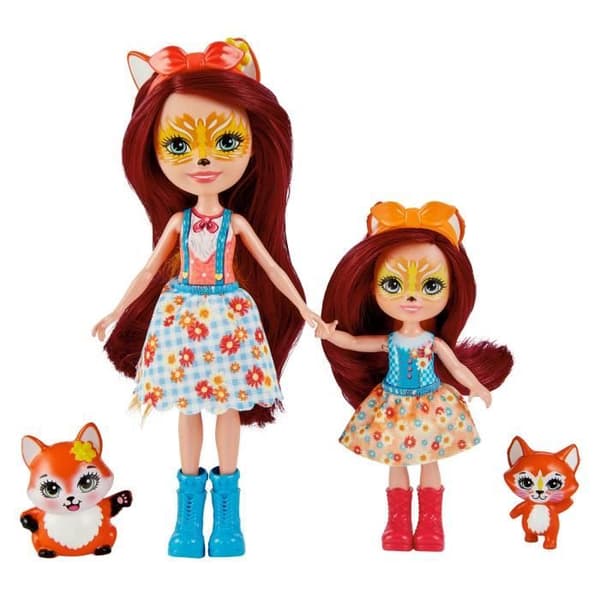 Enchantimals - Felicity Fox och lillasyster - Docka