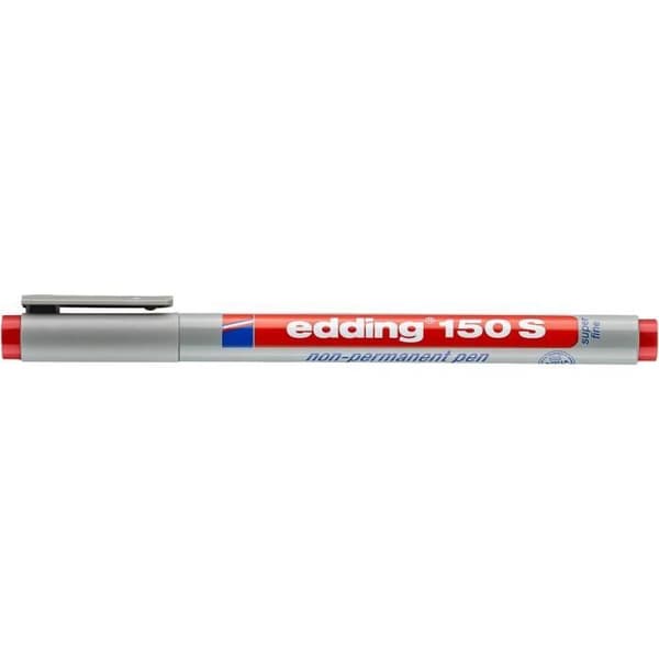 Icke permanent penna - EDDING - 150 s - Röd - Extra fin - Opaque