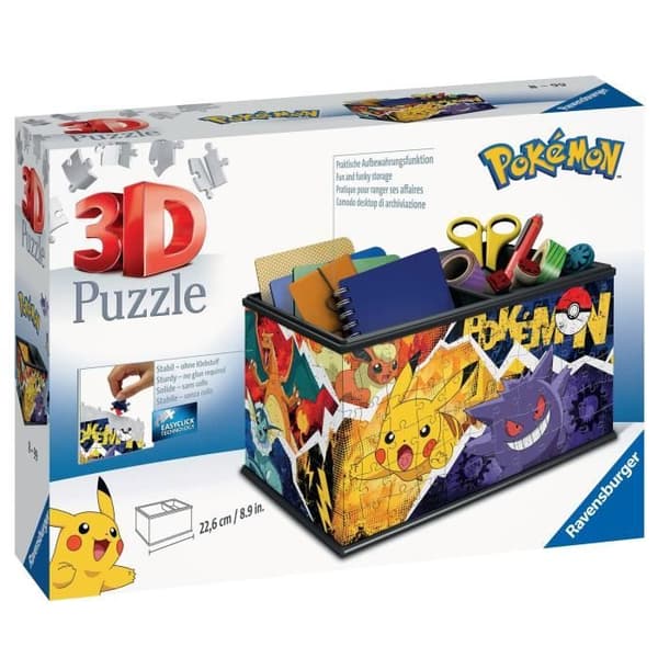 Pokémon Storage Box 3D-pussel - Ravensburger - 216 bitar - Från 8 år
