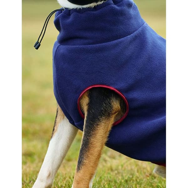 Weatherbeeta Comfitec zip-up hundfleece - Blå - 50 cm