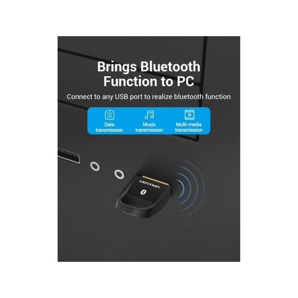 VENTION Bluetooth 5.0 USB Adapter - Svart