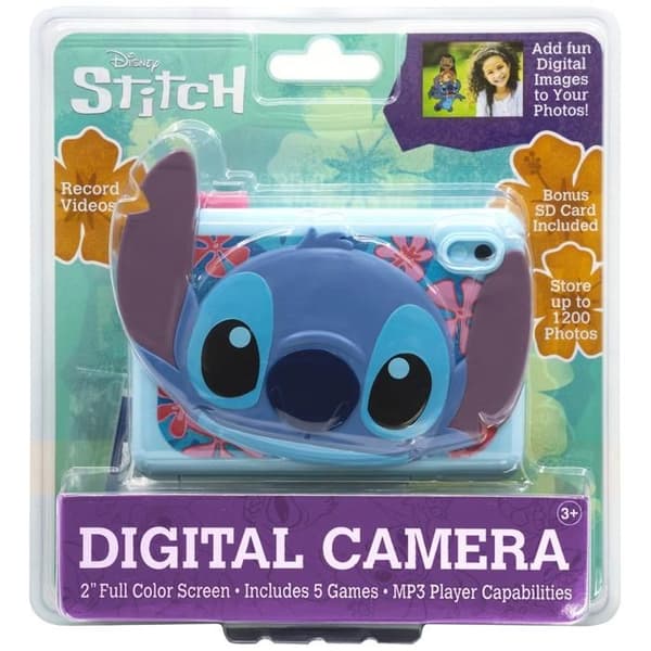 Disney Stitch Digitalkamera + 512 MB SD-kort