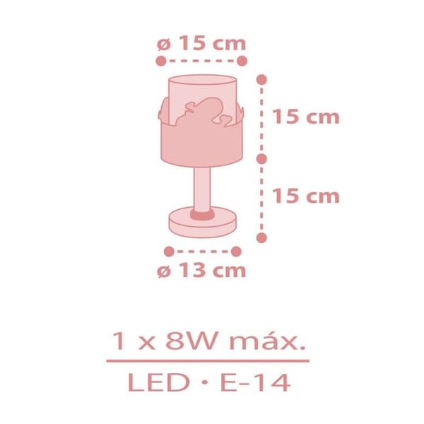 Dalber Barnsänglampa Valdrömmar Rosa Val