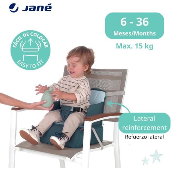 Jane Höjdsäte Polstrat Extra Säte Resistenta Blå