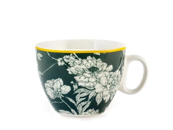 Kaffeservice - H-H - 8045862 - 6 färgglada koppar - Porslin - Diskmaskinssäker
