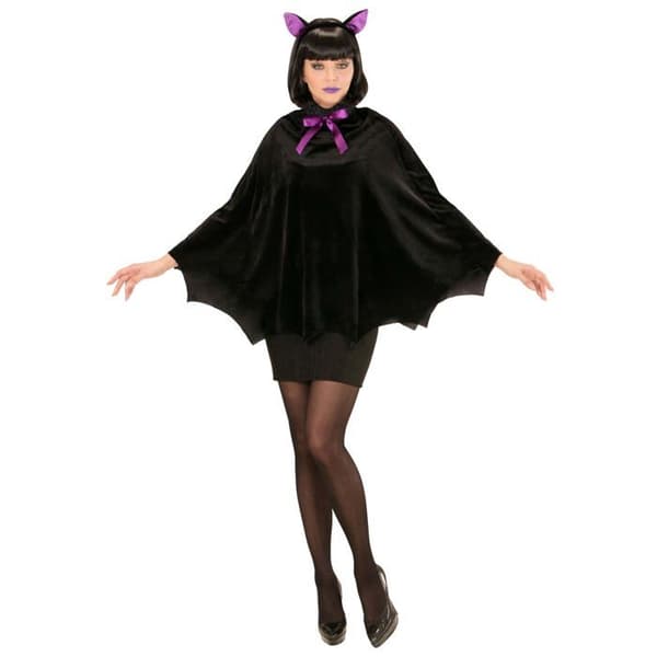 Poncho fladdermus kvinna - Svart - Halloween - One size - Höst/Vinter