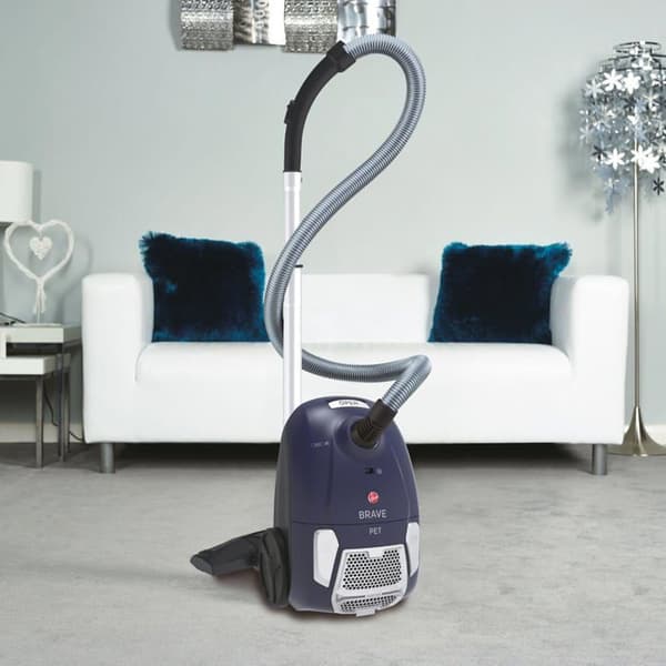 Säckslamsugare - Hoover - BV61PET - 2,3L - Mini-turboborste - 7,5m räckvidd