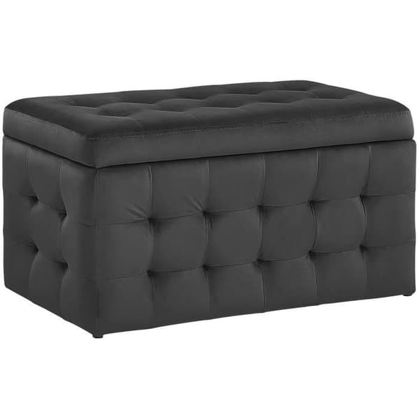Svart chesterfield förvaringsbox MICHIGAN