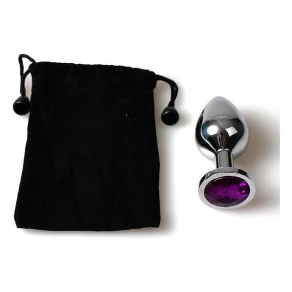 METALL ANAL PLUG PEQUEÑO MORADO MED BOLSA
