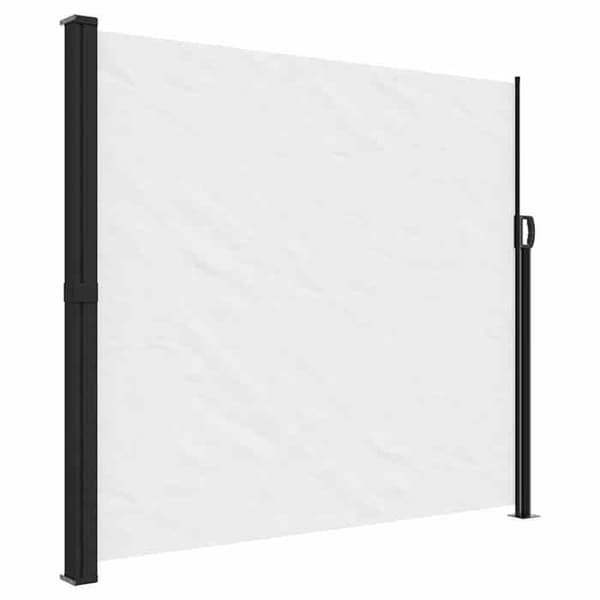 vidaXL Retractable sidokappa vit 180x500 cm 4004451