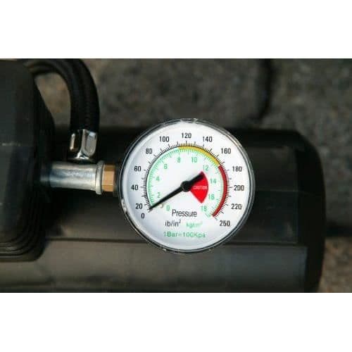 Unitec 10924 Minikompressor / tryckmätare upp till 18 bar