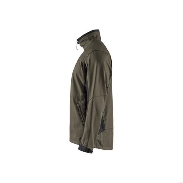 Blaklader softshell arbetsjacka - Herr - Kaki/svart - Lätt och andningsbar