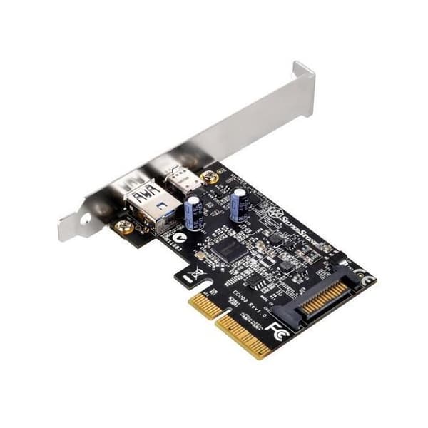 PCI-E-kort - SilverStone - SST-ECU03 - USB 3.1 Typ C - USB 3.1 Typ A - 10Gbps