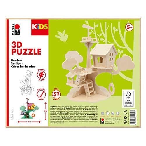 3D-pussel - MARABU - Barn - Djur - 37 bitar - Brun