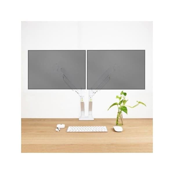 Monitorstativ TooQ DB1434TNR-W vit 2 skärmar 13-34"