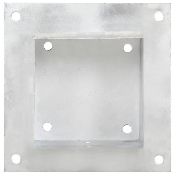 vidaXL Stolpeankare 4 st Galvaniserad Metall 141 mm