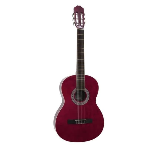 Klassisk gitarr - DIMAVERY - AC-303 - Röd - Med fodral