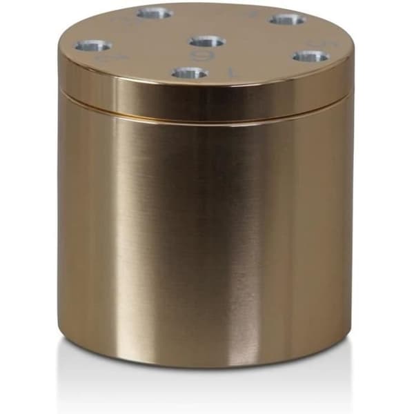 BestSaller Bestsaller3002 Aluminium Super Six tärningar Guld