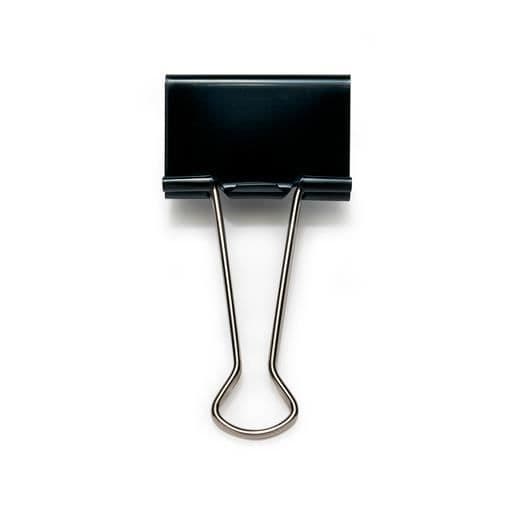 Dubbelklämmor - RAPESCO - 32mm - Svart - Paket med 10 - Solid och hållbar kropp