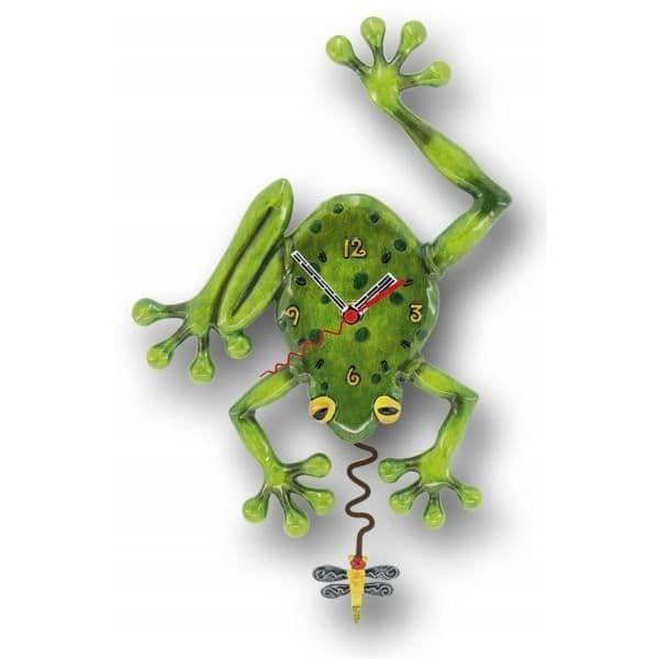 Väggklocka - Allen Designs - Flying Frog - Harts - 33,5 cm - Modern design