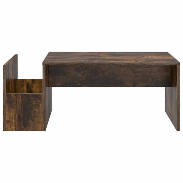 Soffbord - VIDAXL - 90 x 45 x 35 cm - Rökek - Ingenjörsträ - Rektangulär