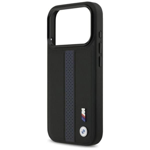 BMW M Perforerad Rand Logofodral med MagSafe för iPhone 17 Pro 6.3" Blå