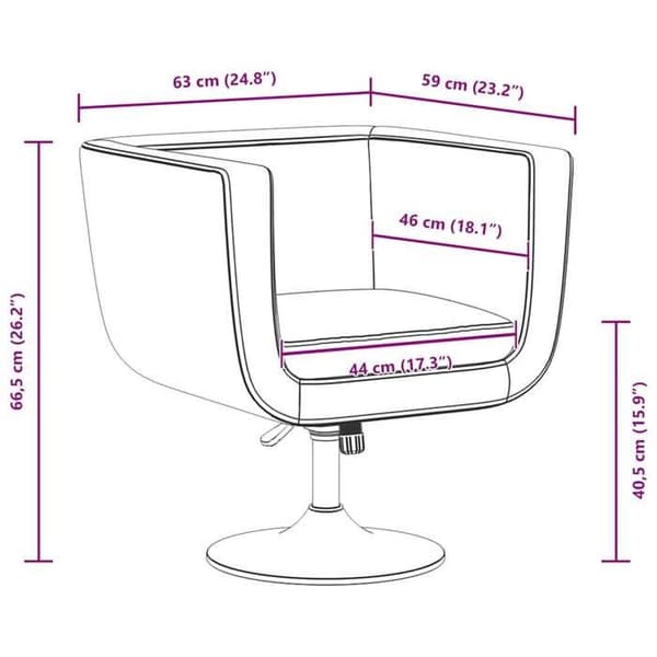 vidaXL Barstol Svart Konstläder 240041