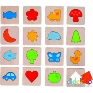Goki - Shapes Taktil Memo ( GK-56968 )