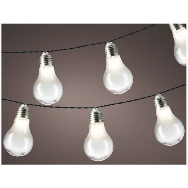 Solarljusslinga 10 LED-lampor Varmvit