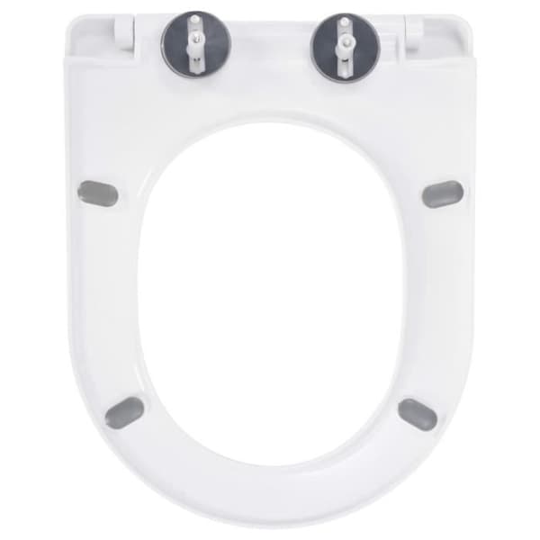 vidaXL Soft Close Toalettsits Quick Release Vit