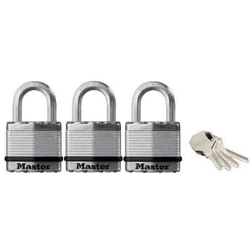 Cadenas - MASTER LOCK - M1EURTRI Excell - Set om 3 - Identiska nycklar - 45 mm