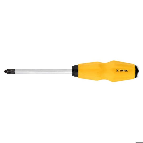 Skruvmejsel - TOPEX - PH2 - 100 mm - Krom-vanadium stål - Magnetisk spets