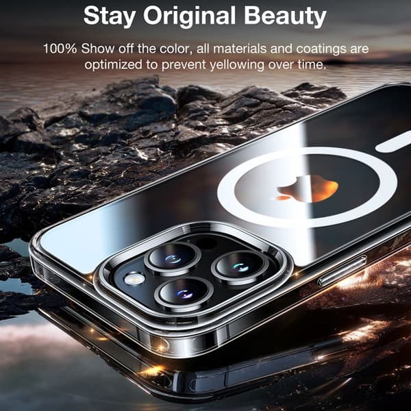 Coque Torras Diamond MagSafe-serien för iPhone 15 Pro - Klar