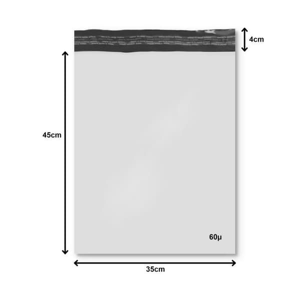 100-pack A3 plastfickor opaka 350 x 450 mm