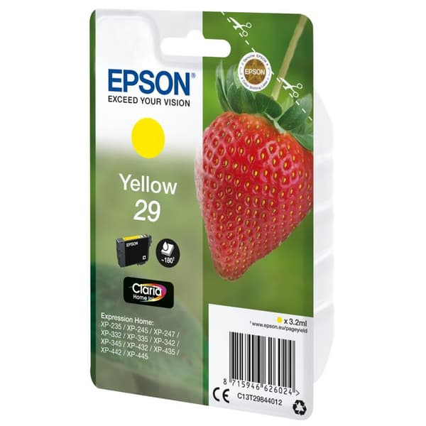 Epson Bläckpatron Jordgubb 29 Gul