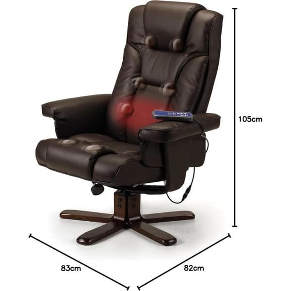Recliner och Värmefotstöd Malmo av Julian Bowen